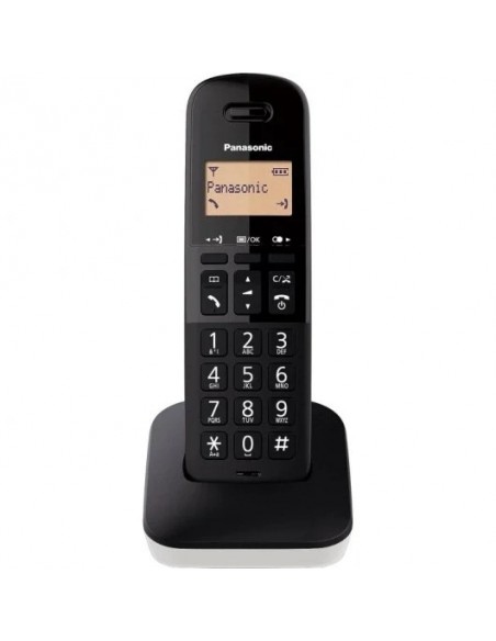 Panasonic KX-TGB610SPW Teléfono Inalámbrico Negro/Blanco