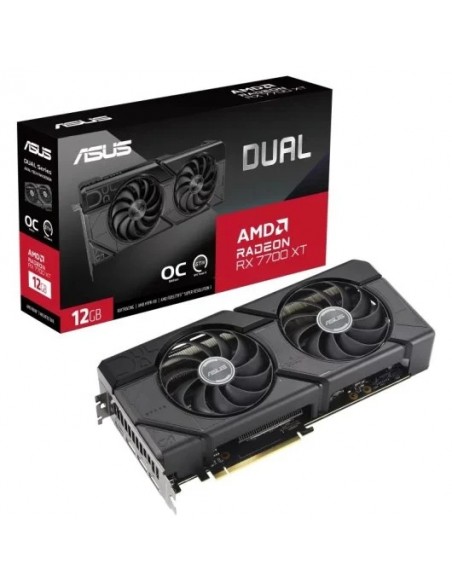 Asus Dual Radeon RX 7700 XT OC Edition 12GB GDDR6 Tarjeta Gráfica