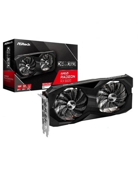 ASRock Challenger D AMD Radeon RX 6600 8GB GDDR6 Tarjeta Gráfica