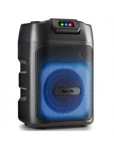 NGS WILD CLUB Altavoz Portátil 80W Luces RGB Bluetooth USB AUX con batería