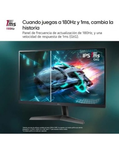 LG UltraGear 24GS60F-B 23.8" LED IPS FullHD 180Hz FreeSync Monitor Gaming