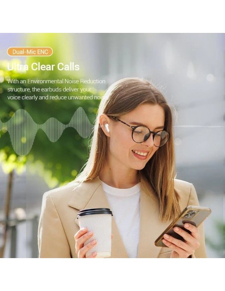 Vention ELF 05 Auriculares True Wireless con Estuche de Carga Negros