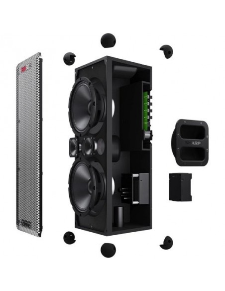 Sharp CP-LS100 SumoBox Altavoz Portátil de Alto Rendimiento 120W Negro