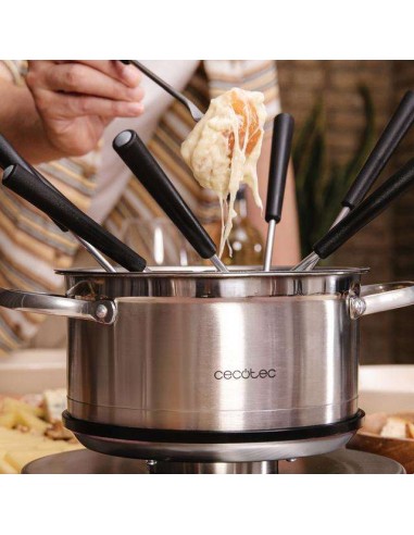 Cecotec Fun Gourmetfondue Advance Fondue Eléctrica con 1500W y 8 Tenedores.