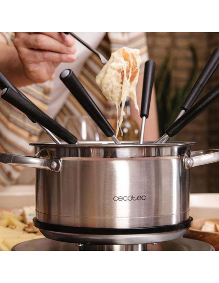 Cecotec Fun Gourmetfondue Advance Fondue Eléctrica con 1500W y 8 Tenedores.