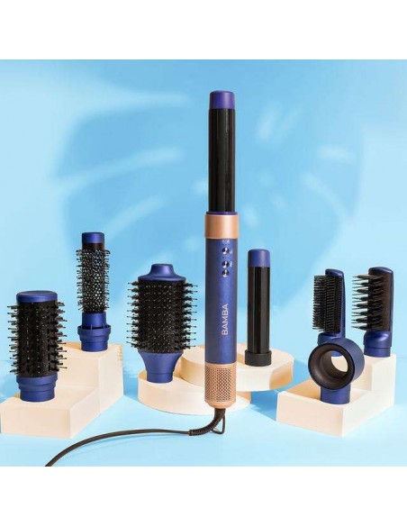 Cecotec Bamba CeramicCare AirGlam Blue Moldeador Multifunción 8en1 con Tecnología Coanda