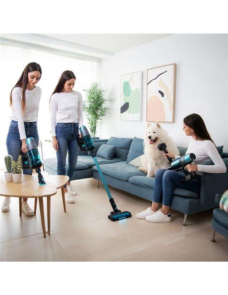 Cecotec Conga Rockstar 7500 Astral ErgoWet Animal T Aspirador Vertical 4en1 con Potencia 680W