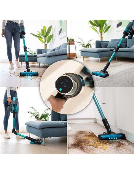 Cecotec Conga Rockstar 7500 Astral ErgoWet Animal T Aspirador Vertical 4en1 con Potencia 680W