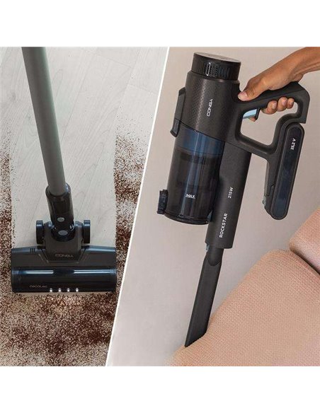Cecotec Conga Rockstar 1500 Ray Eternal Aspirador Escoba sin Cables sin Bolsa 3en1 con Ciclón Paralelo