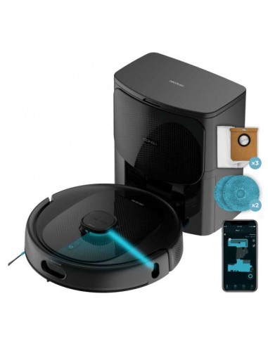 Cecotec Conga 9990 AI Spin Revolution Ultra Power Home Robot Aspirador con Base de Autovaciado