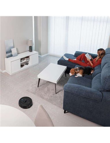 Cecotec Conga 9990 AI Spin Revolution Ultra Power Home Robot Aspirador con Base de Autovaciado