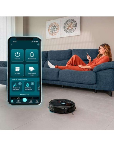 Cecotec Conga 9990 AI Spin Revolution Ultra Power Home Robot Aspirador con Base de Autovaciado