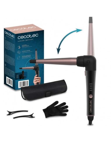 Cecotec SurfCare TwistConic Rizador de Pelo Cónico con Estuche