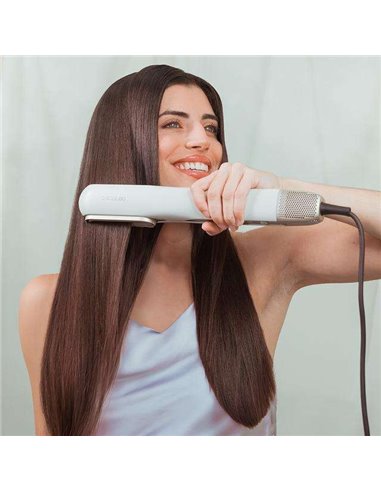 Cecotec RitualCare Air Lisse 2en1 Champagne Secador Plancha de pelo con aire con 2 cabezales