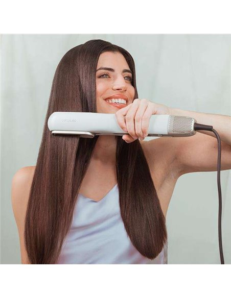 Cecotec RitualCare Air Lisse 2en1 Champagne Secador Plancha de pelo con aire con 2 cabezales