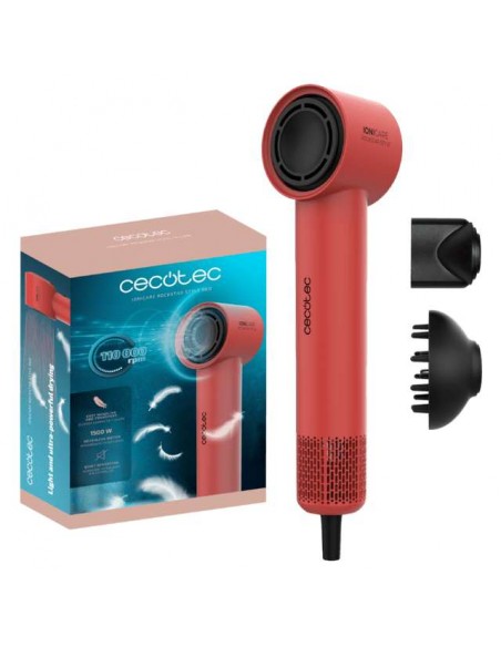 Cecotec IoniCare RockStar Style Red Secador muy compacto y ligero con motor brushless