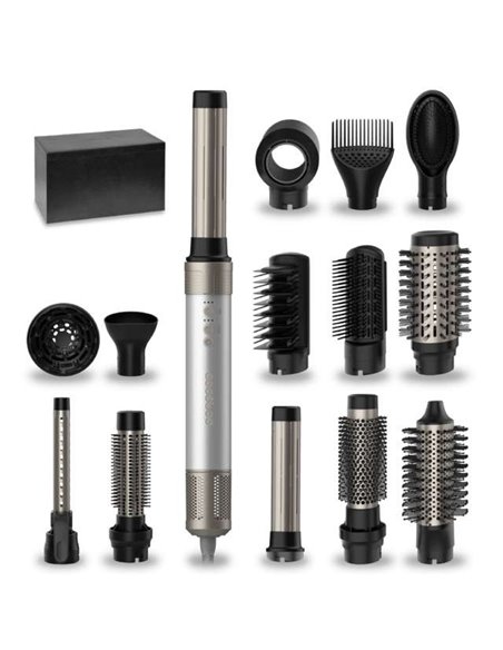 Cecotec Bamba CeramicCare AirGlam Aluminum Moldeador Multifunción 14 en 1 con Tecnología Coanda