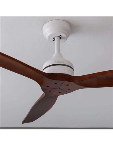 Cecotec EnergySilence Aero 5270 White&BlackWood Ventilador de Techo de 40W y 52"