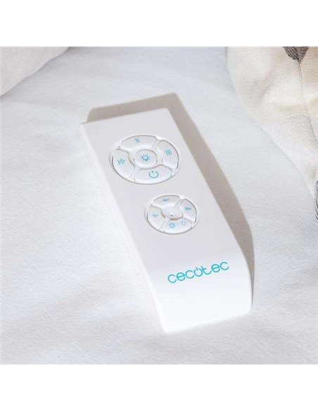 Cecotec EnergySilence Aero 4200 White&DarkWood Ventilador de Techo 53W Luz LED con Mando