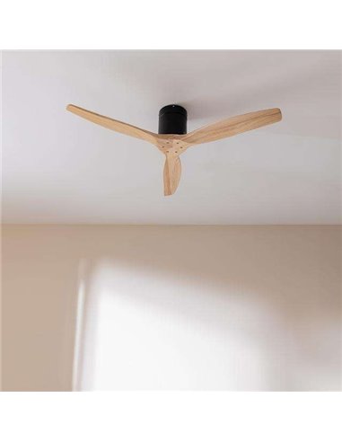 Cecotec EnergySilence Aero 5500 Aqua Black&LightWood Connected Ventilador de Techo de 40W y 52” Mando / WiFi
