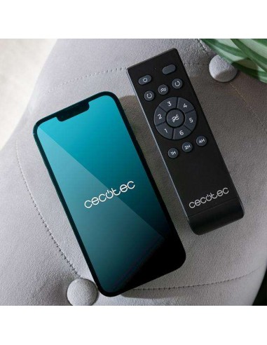 Cecotec EnergySilence Aero 5500 Aqua Black&LightWood Connected Ventilador de Techo de 40W y 52” Mando / WiFi