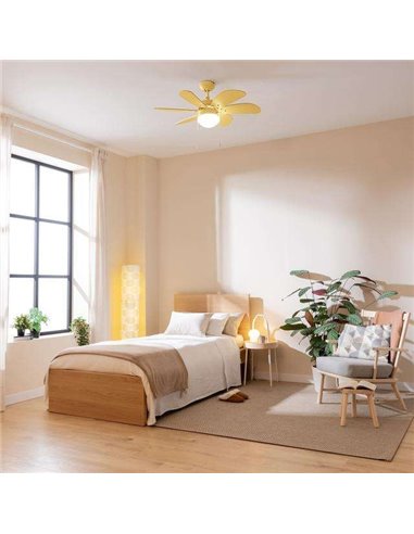 Cecotec EnergySilence Aero 3600 Vision Full SunLight Ventilador de Techo 50W Luz Bombilla