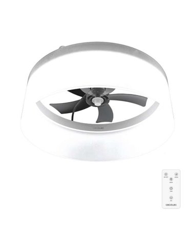 Cecotec EnergySilence LampAero 650 White Design Ventilador de Techo 50W Luz LED con Mando