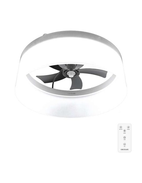 Cecotec EnergySilence LampAero 650 White Design Ventilador de Techo 50W Luz LED con Mando