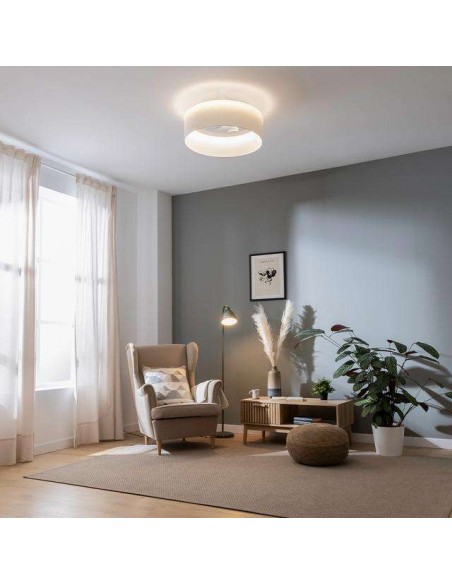 Cecotec EnergySilence LampAero 650 White Design Ventilador de Techo 50W Luz LED con Mando