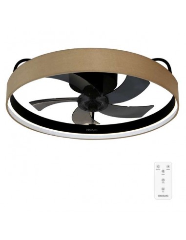 Cecotec EnergySilence LampAero 650 Beige Design Ventilador de Techo de Diseño 20W Luz LED con Mando