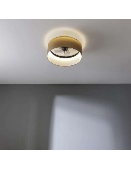 Cecotec EnergySilence LampAero 650 Beige Design Ventilador de Techo de Diseño 20W Luz LED con Mando
