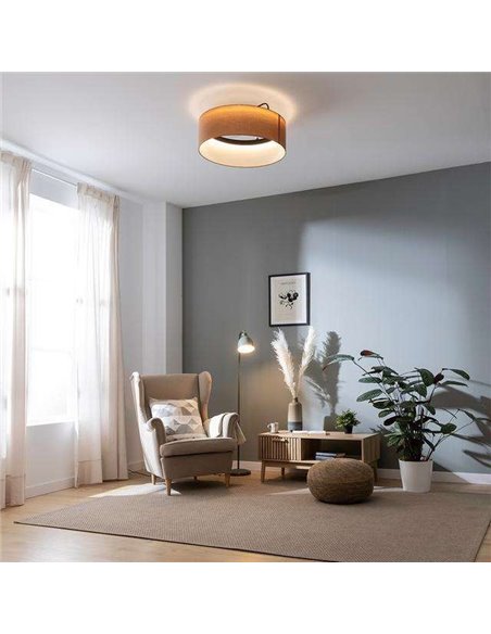 Cecotec EnergySilence LampAero 650 Beige Design Ventilador de Techo de Diseño 20W Luz LED con Mando