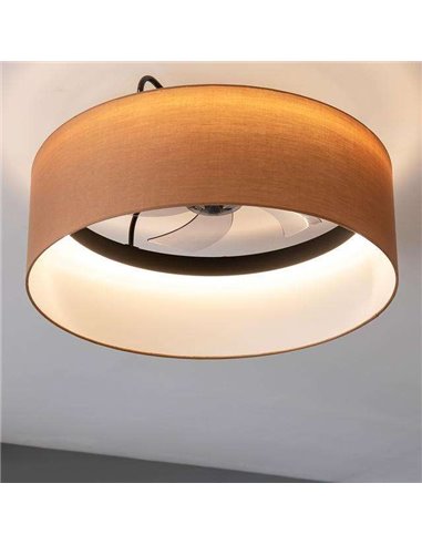 Cecotec EnergySilence LampAero 650 Beige Design Ventilador de Techo de Diseño 20W Luz LED con Mando
