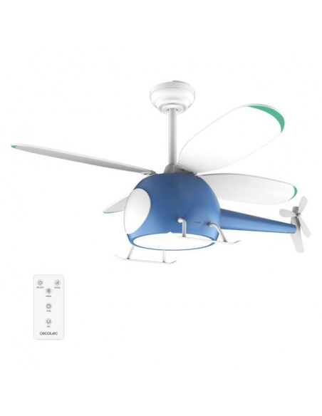 Cecotec EnergySilence Aero 4600 Helicopter Ventilador de Techo de Diseño Helicóptero 35W Luz LED con Mando