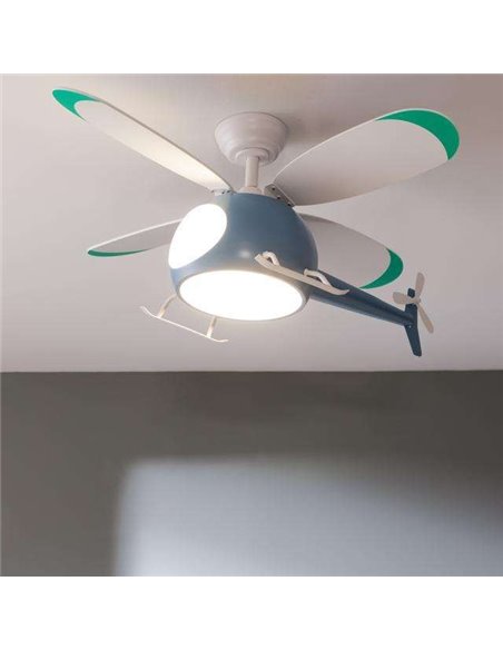 Cecotec EnergySilence Aero 4600 Helicopter Ventilador de Techo de Diseño Helicóptero 35W Luz LED con Mando