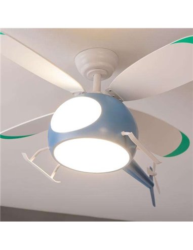 Cecotec EnergySilence Aero 4600 Helicopter Ventilador de Techo de Diseño Helicóptero 35W Luz LED con Mando