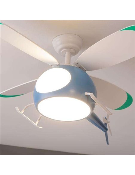 Cecotec EnergySilence Aero 4600 Helicopter Ventilador de Techo de Diseño Helicóptero 35W Luz LED con Mando