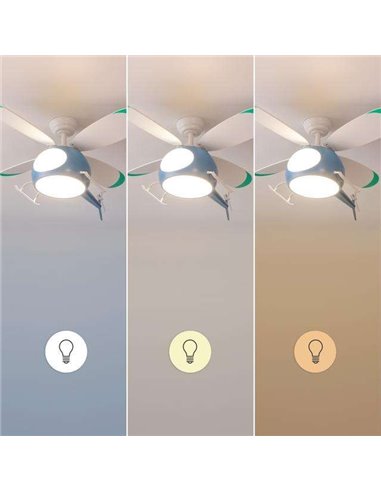 Cecotec EnergySilence Aero 4600 Helicopter Ventilador de Techo de Diseño Helicóptero 35W Luz LED con Mando