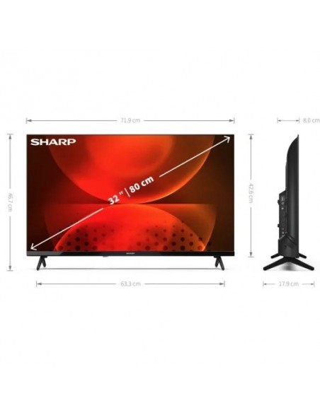 Sharp 32FH2EA 32" LED HD Ready Android TV Televisor