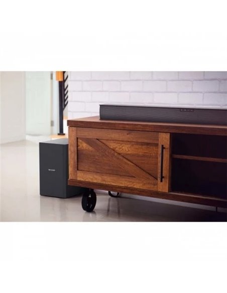Sharp HT-SBW182 Barra de Sonido 2.1 Slim con Subwoofer Inalámbrico 160W Negra