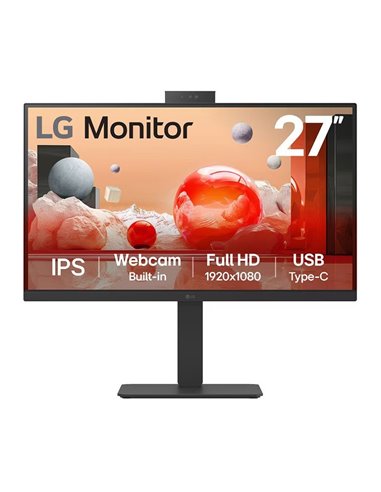 LG 27BA850-B 27" LED IPS FullHD USB-C RJ45 100Hz Webcam Monitor