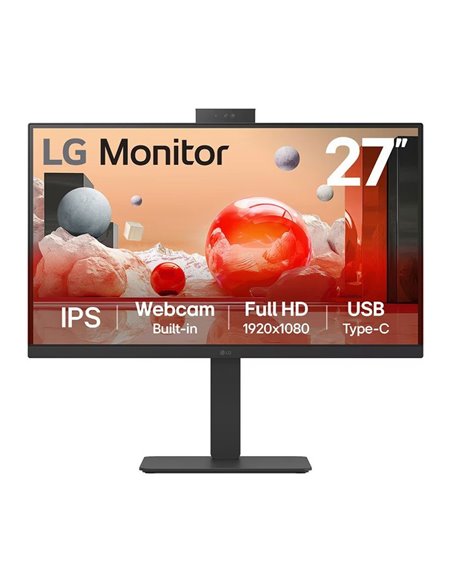 LG 27BA850-B 27" LED IPS FullHD USB-C RJ45 100Hz Webcam Monitor