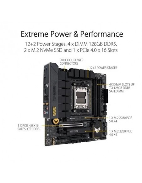 Asus TUF GAMING B650M-PLUS WiFi mATX Placa Base