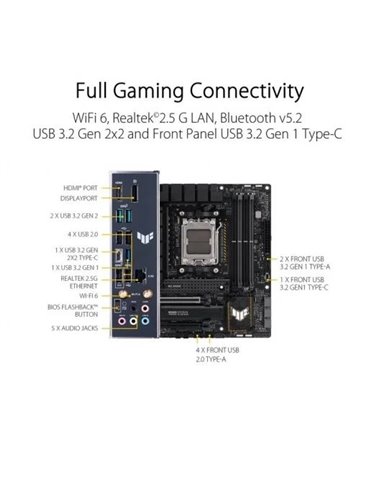 Asus TUF GAMING B650M-PLUS WiFi mATX Placa Base