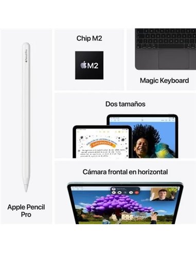 Apple iPad Air 2024 13" WiFi + Cellular 512GB Gris Espacial