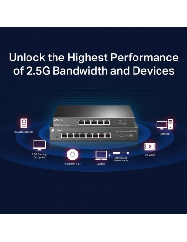 TP-Link TL-SG105PP-M2 Switch 5 Puertos 2.5G PoE++