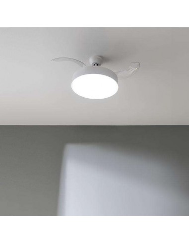 Cecotec Energysilence Aero 4200 Invisible White Ventilador de Techo Luz LED con Mando a Distancia