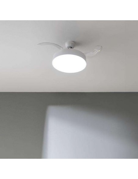 Cecotec Energysilence Aero 4200 Invisible White Ventilador de Techo Luz LED con Mando a Distancia