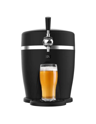 Cecotec BeerFlow Steel 5000 Dispensador de Cerveza de 60W para Barril 5L
