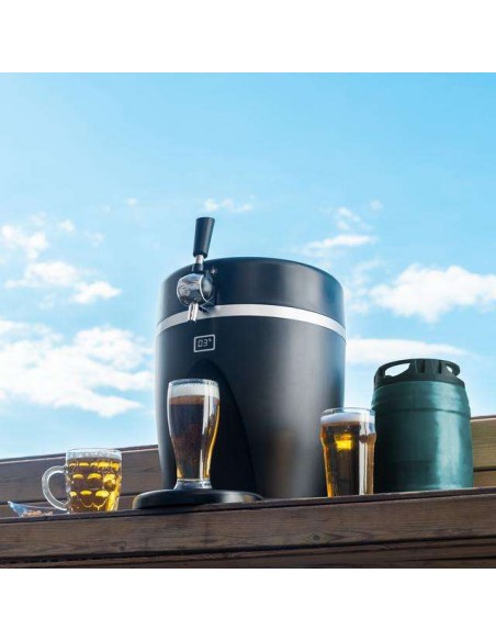 Cecotec BeerFlow Steel 5000 Dispensador de Cerveza de 60W para Barril 5L
